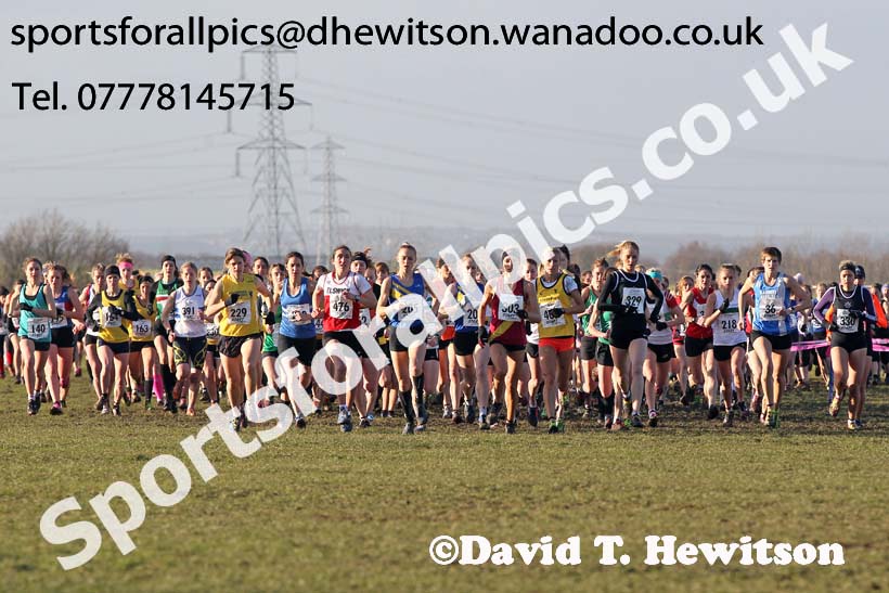 Senior womens Northern Cross Country  Championships, Pontefract. Photo: David T. Hewitson/Sports for All Pics